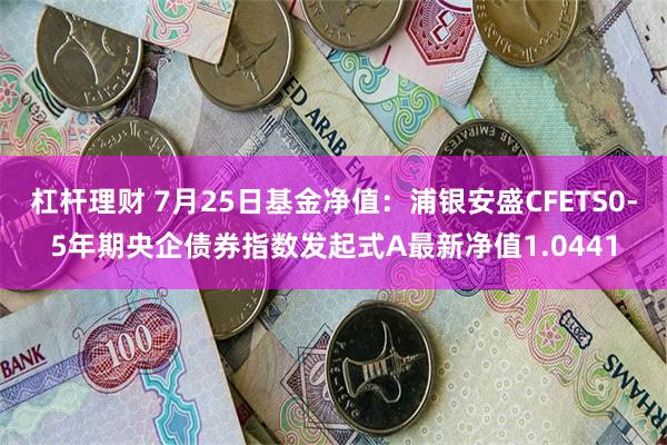 杠杆理财 7月25日基金净值：浦银安盛CFETS0-5年期央企债券指数发起式A最新净值1.0441