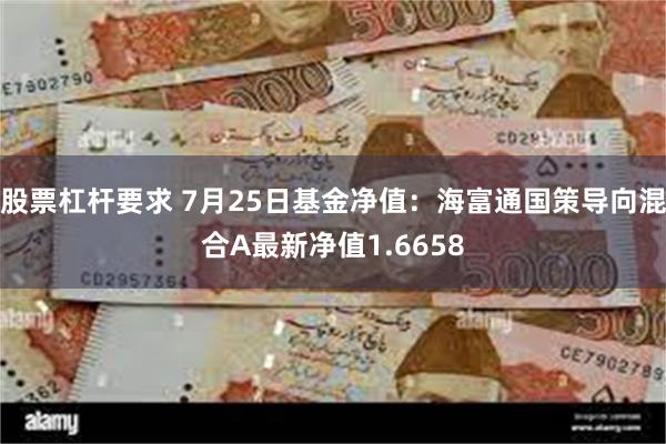 股票杠杆要求 7月25日基金净值：海富通国策导向混合A最新净值1.6658