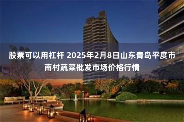 股票可以用杠杆 2025年2月8日山东青岛平度市南村蔬菜批发市场价格行情